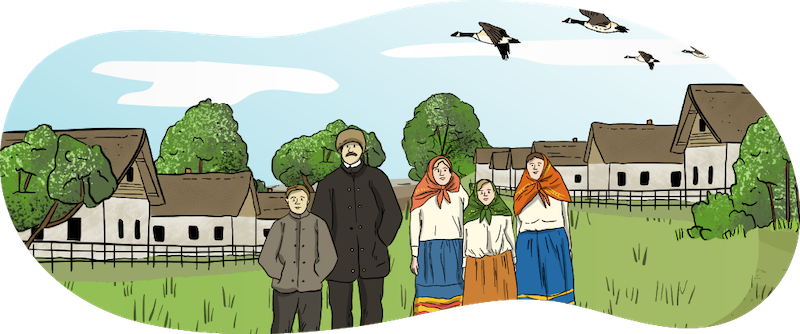 A train engine is pulling two other rail cars. 