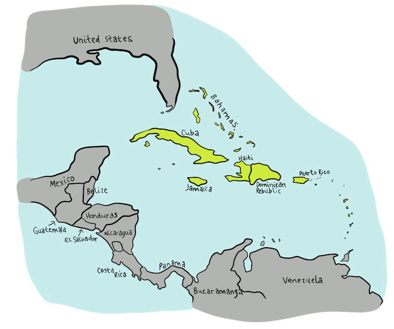 A train engine is pulling two other rail cars. 