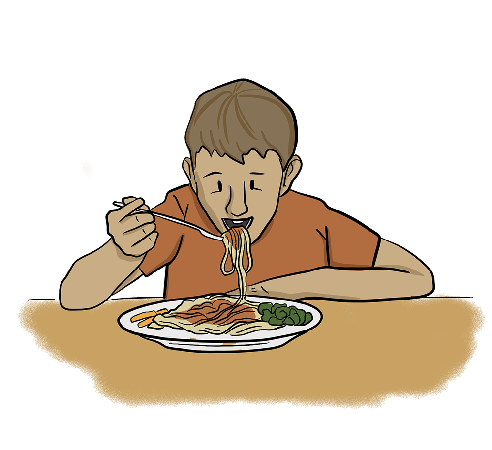 An illustrated image of Sir Charles Saunders standing in a wheat field.