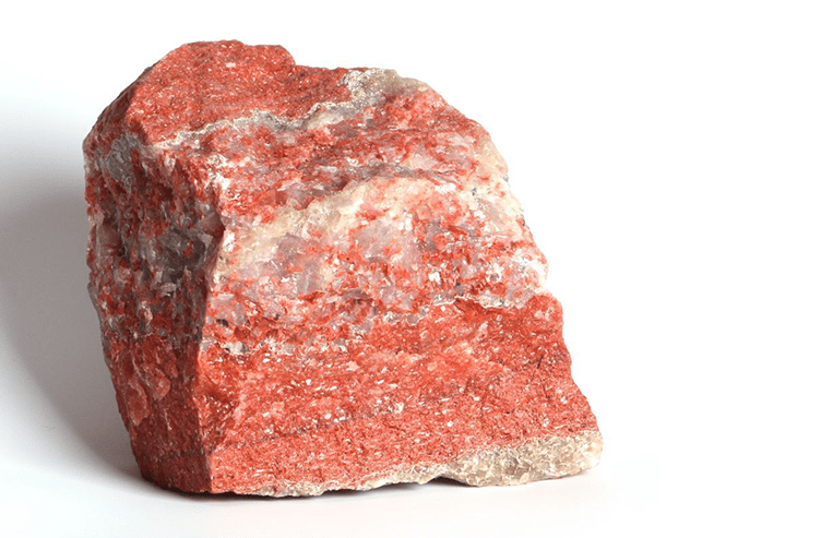 A chunk of potash is shown.
