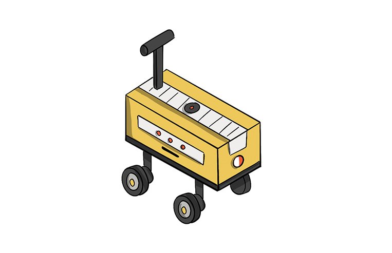 A line of cows are milked in a line by a milking machine.