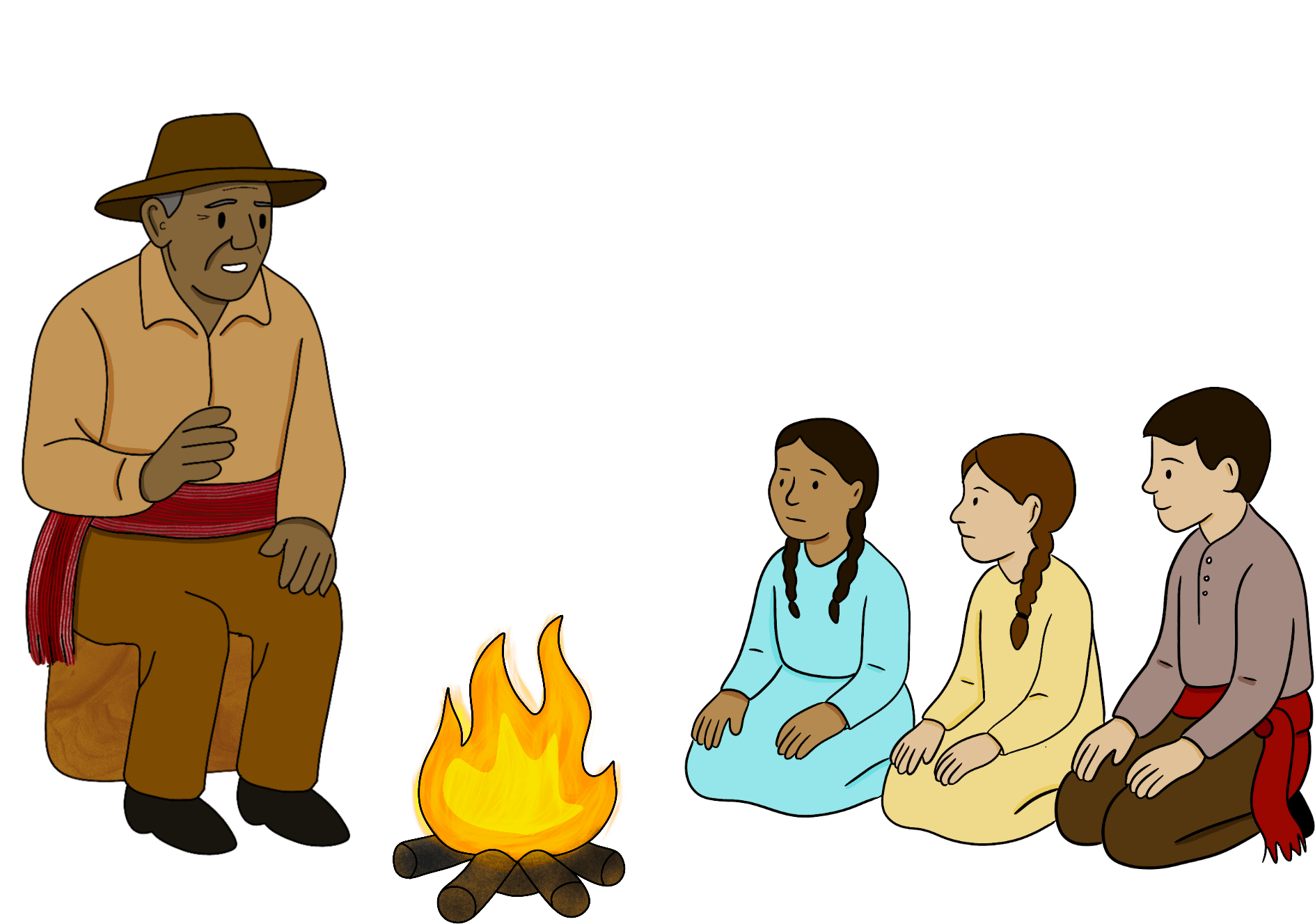 A piece of art by Leah Marie Dorion made with mosaics shows two Indigenous women facing each other with their hair blowing out behind them. There is a sun with butterflies in the centre, and snakes underneath the ground.