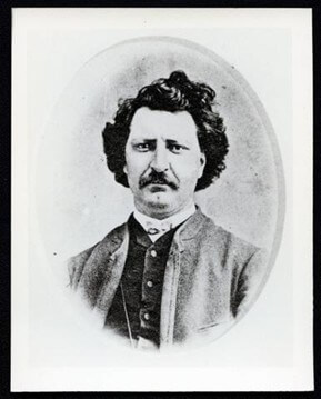 A piece of art by Leah Marie Dorion made with mosaics shows two Indigenous people standing near animals, sun, and water.